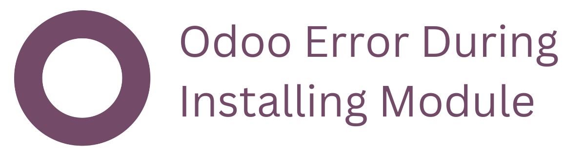 Odoo Error Installing Module : Record cannot be modified right now